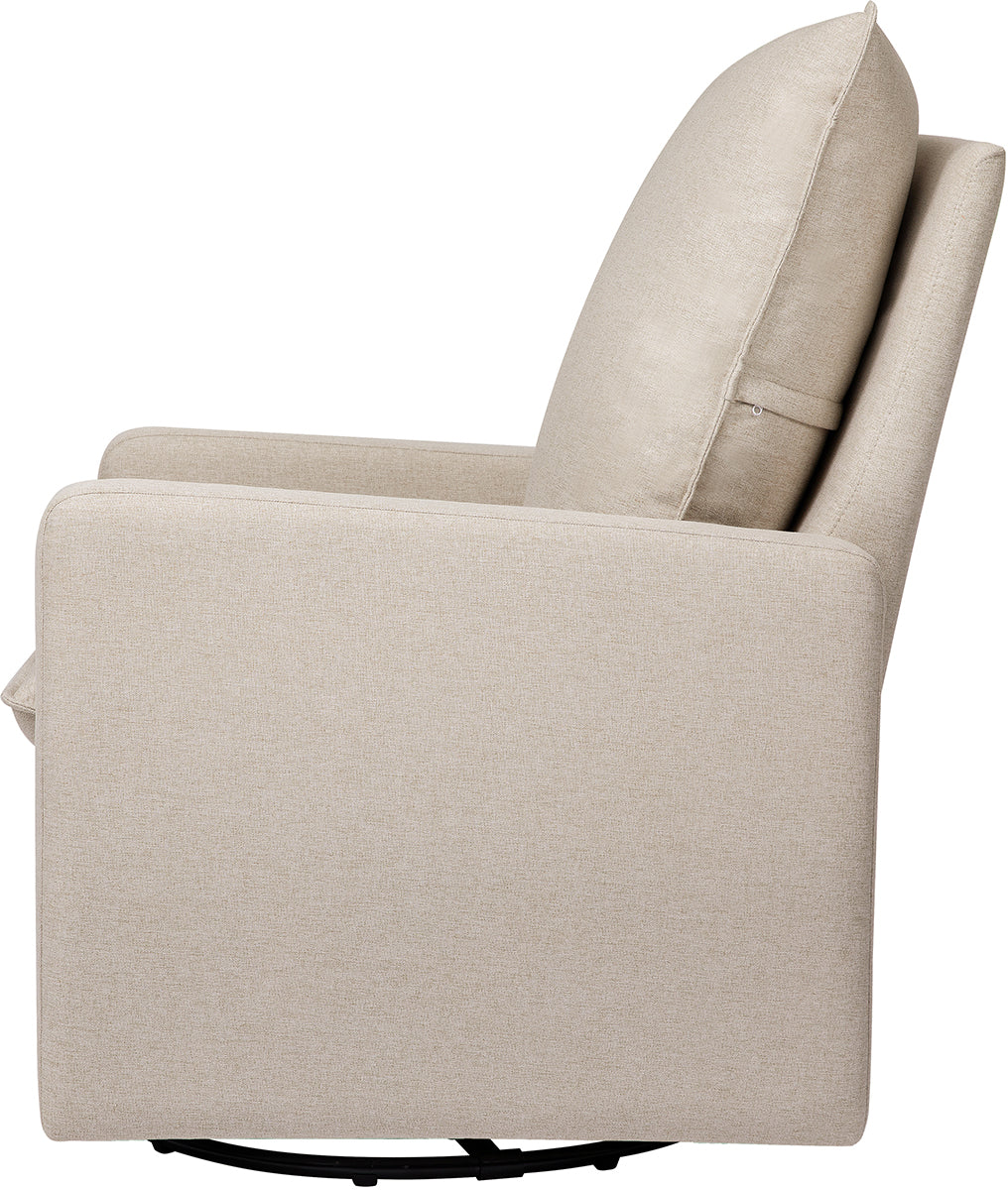 Babyletto Cali Pillowback Swivel Glider - Performance Beach Eco-Weave