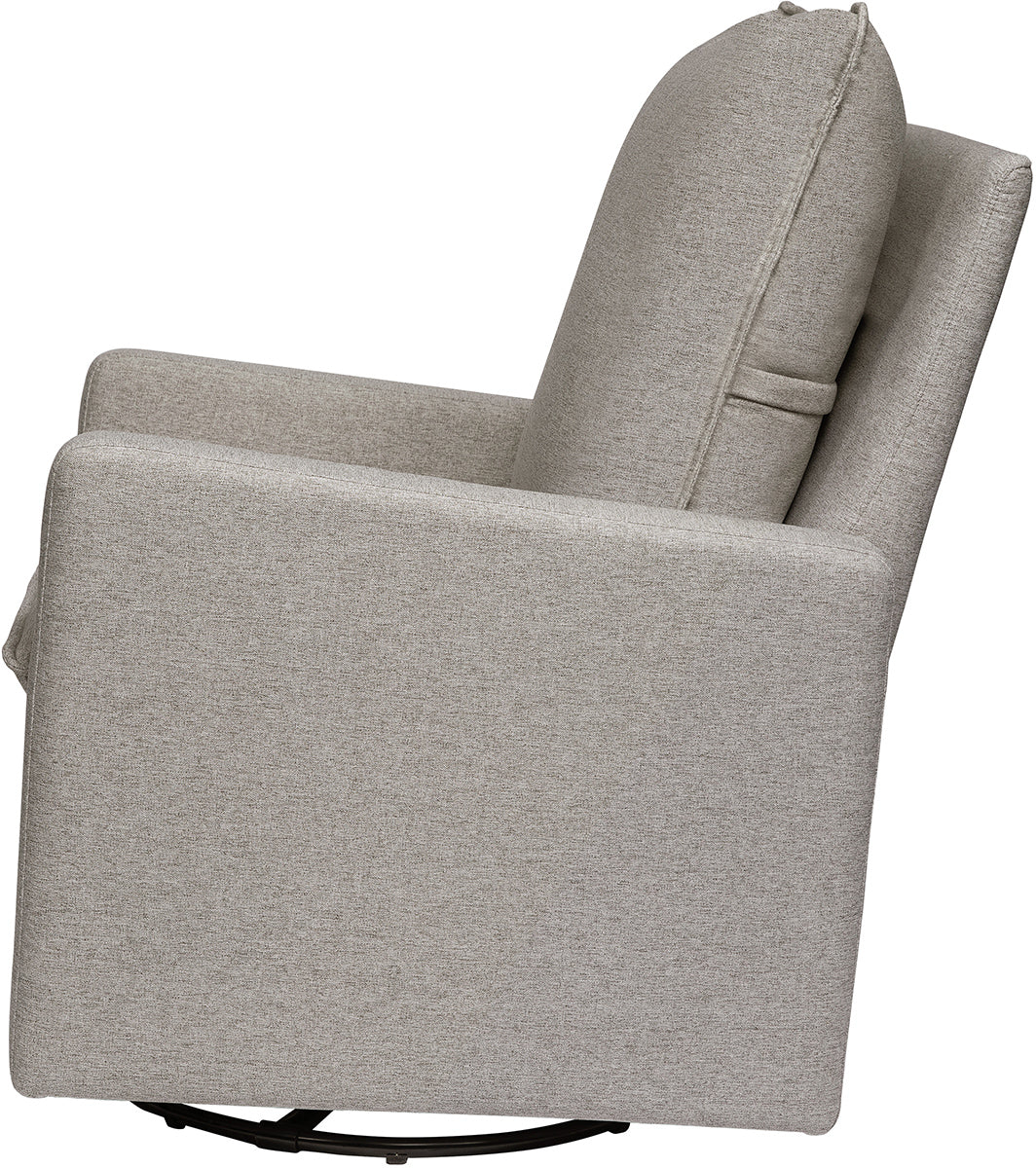 Babyletto Cali Pillowback Swivel Glider - Performance Grey Eco-Weave