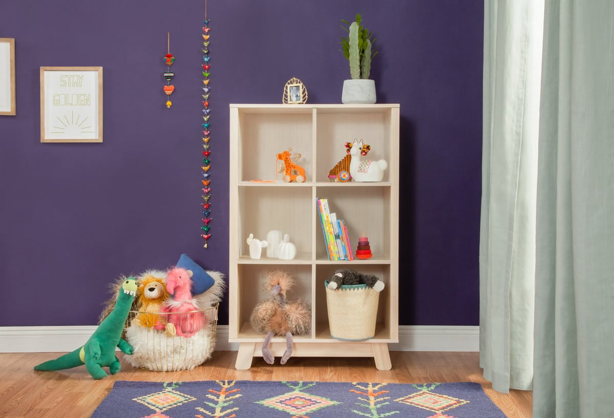 Babyletto Hudson Cubby Bookcase - Washed Natural