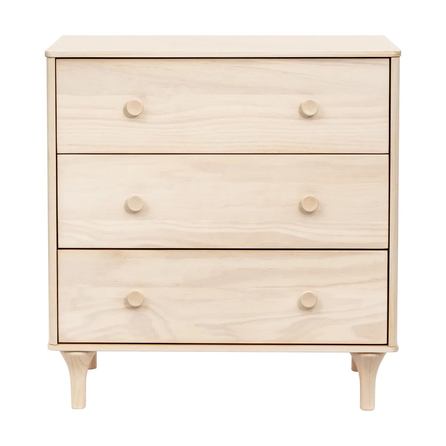 Babyletto Lolly 3-Drawer Changer Dresser, KD w/Removable Changing Tray - Washed Natural