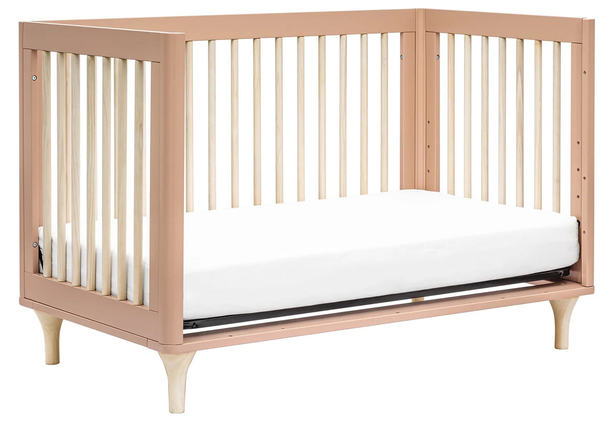 Babyletto Lolly 3-In-1 Convertible Crib with Toddler Bed Conversion Kit - Canyon/Washed Natural