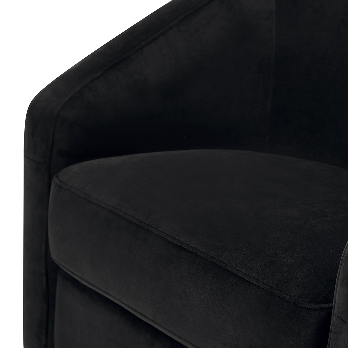 Babyletto Madison Swivel Glider - Black Velvet