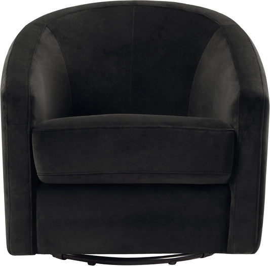 Babyletto Madison Swivel Glider - Black Velvet