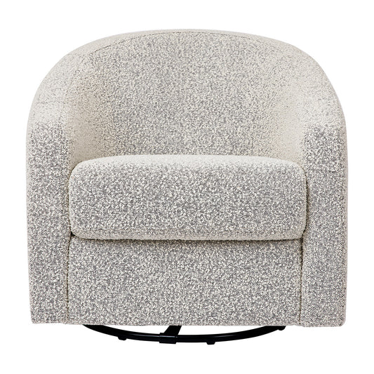 Babyletto Madison Swivel Glider - Black White Boucle