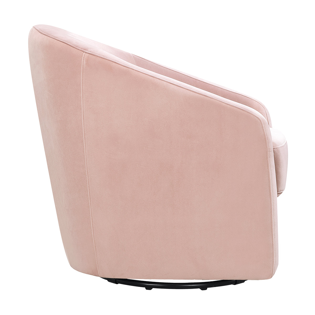 Babyletto Madison Swivel Glider - Blush Pink Velvet