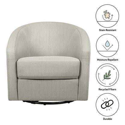 Babyletto Madison Swivel Glider - Performance Grey Eco-Twill