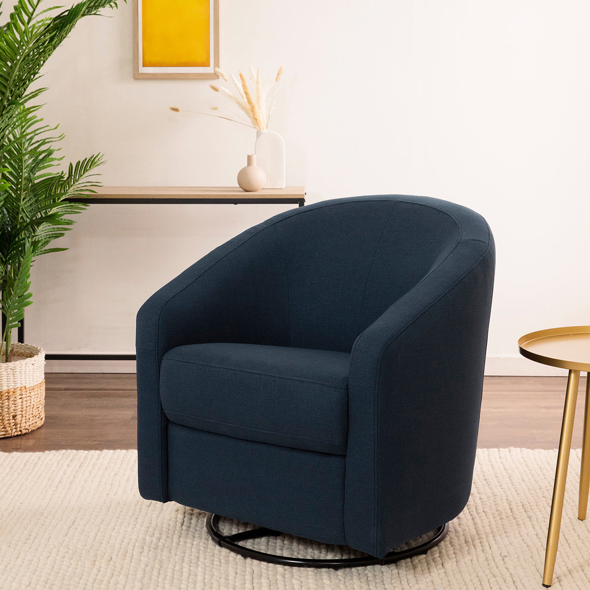 Babyletto Madison Swivel Glider - Performance Navy Eco-Twill