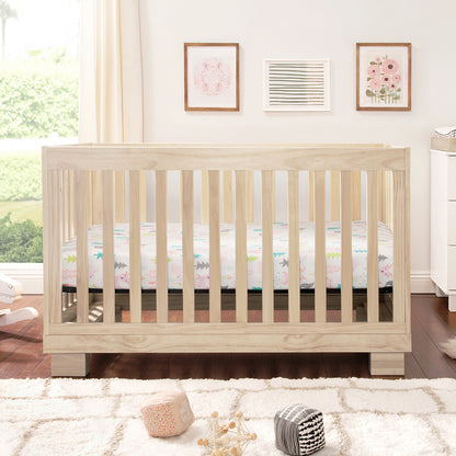 Babyletto Modo 3-in-1 Convertible Crib w/Toddler Bed Conversion Kit - Washed Natural