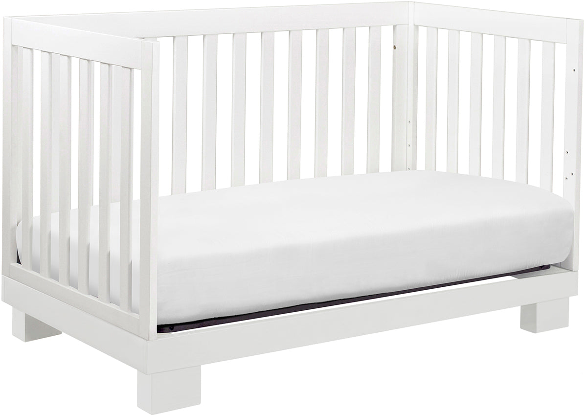 Babyletto Modo 3-in-1 Convertible Crib w/Toddler Bed Conversion Kit - White