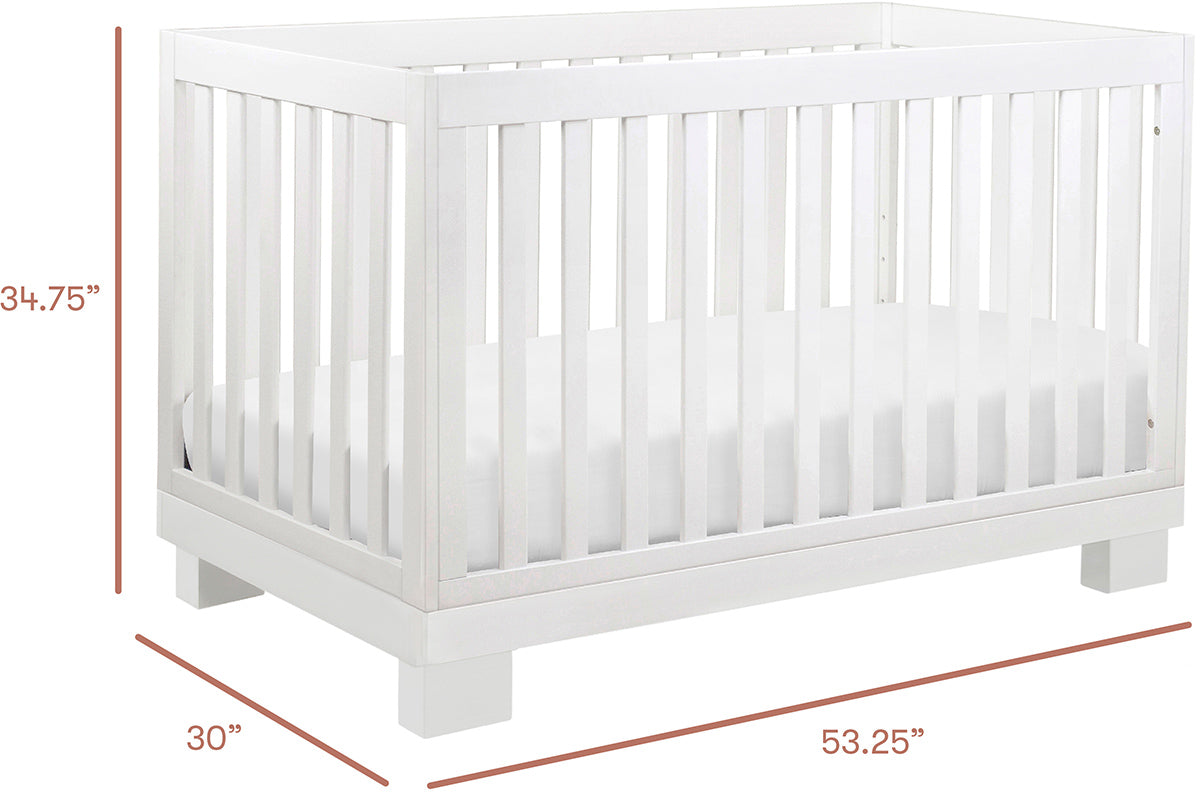 Babyletto Modo 3-in-1 Convertible Crib w/Toddler Bed Conversion Kit - White