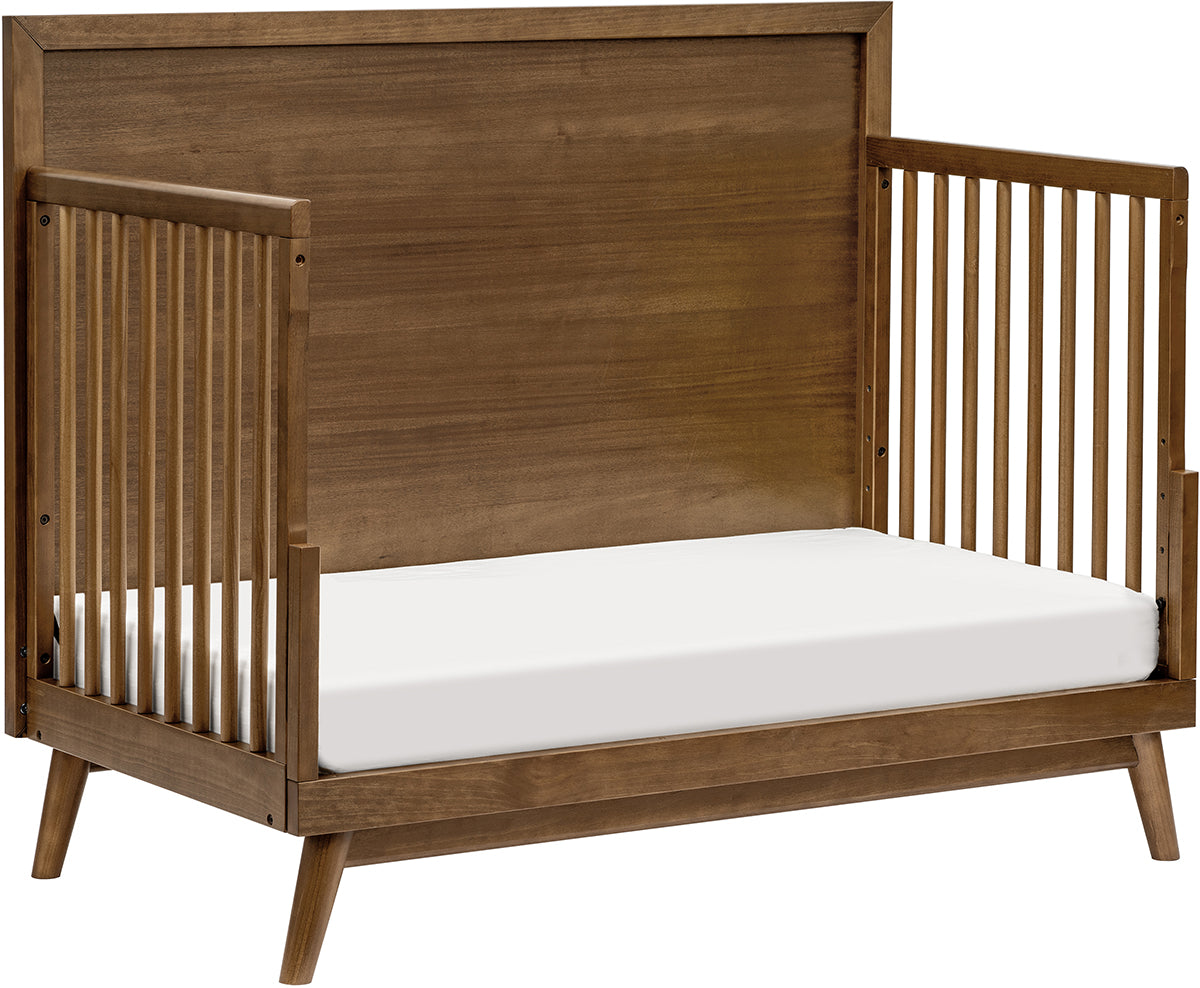 Babyletto Palma 4-in-1 Convertible Crib w/Toddler Bed Conversion Kit - Natural Walnut