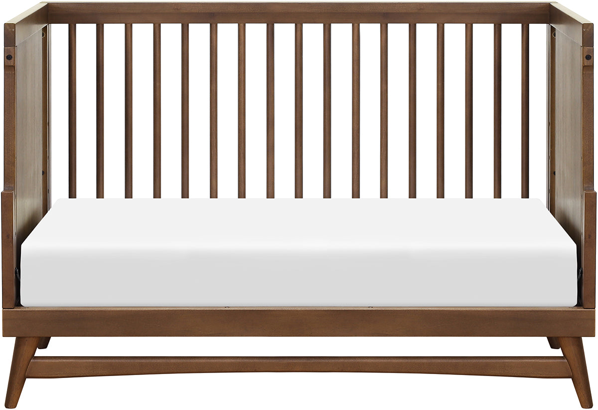 Babyletto Peggy 3-in-1 Convertible Crib w/Toddler Bed Conversion Kit - Natural Walnut