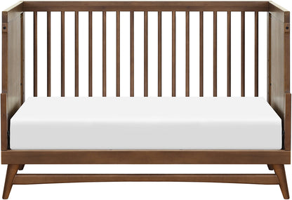 Babyletto Peggy 3-in-1 Convertible Crib w/Toddler Bed Conversion Kit - Natural Walnut