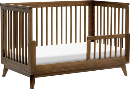 Babyletto Scoot 3-in-1 Convertible Crib w/Toddler Bed Conversion Kit - Natural Walnut