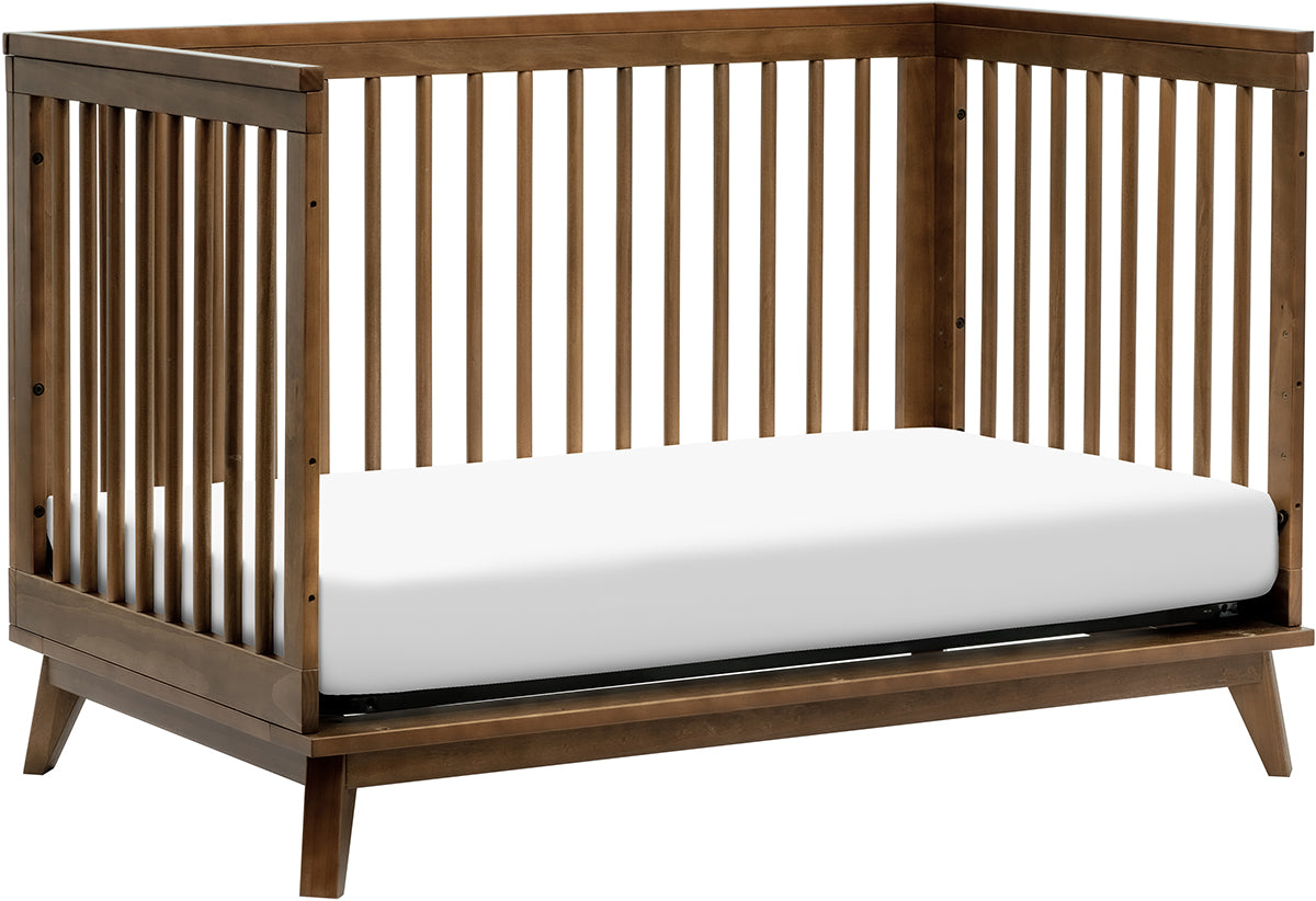 Babyletto Scoot 3-in-1 Convertible Crib w/Toddler Bed Conversion Kit - Natural Walnut