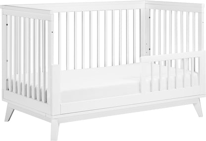 Babyletto Scoot 3-in-1 Convertible Crib w/Toddler Bed Conversion Kit - White