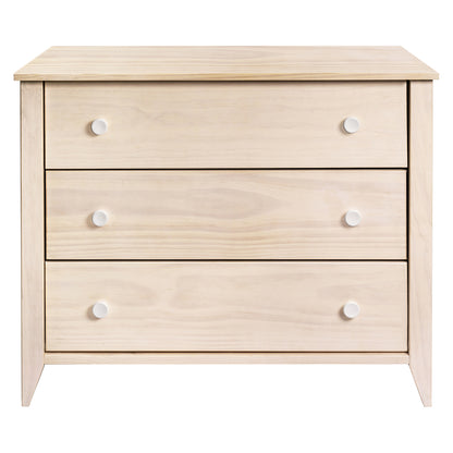 Babyletto Sprout 3-Drawer Changer Dresser w/Removable Changing Tray - Washed Natural / White