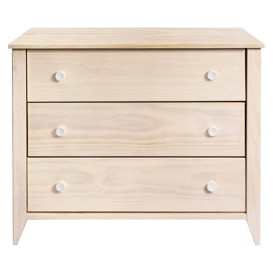 Babyletto Sprout 3-Drawer Changer Dresser w/Removable Changing Tray - Washed Natural / White