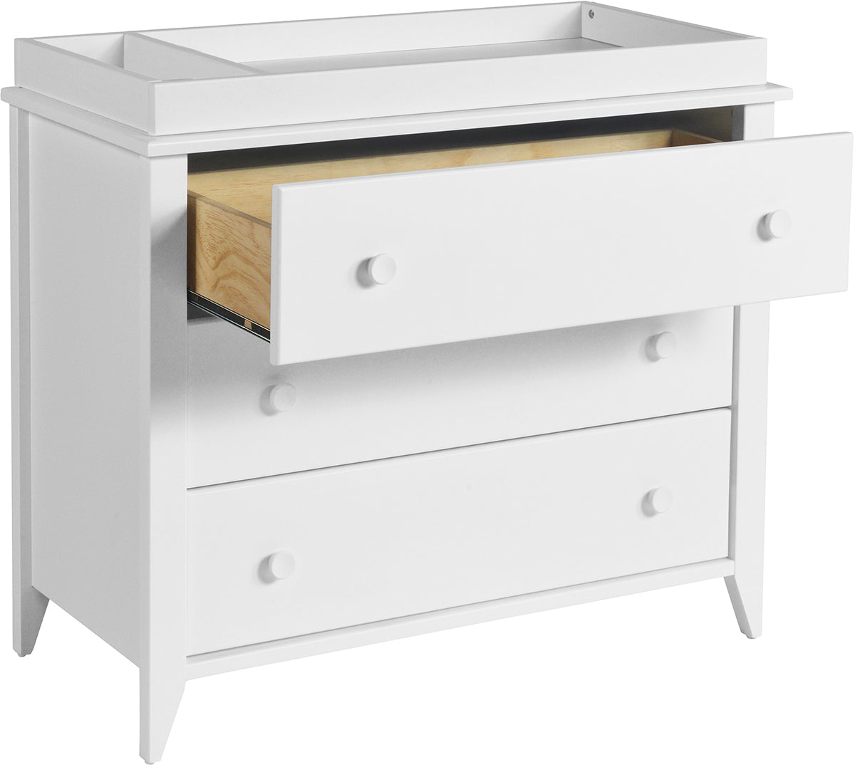 Babyletto Sprout 3-Drawer Changer Dresser w/Removable Changing Tray - White