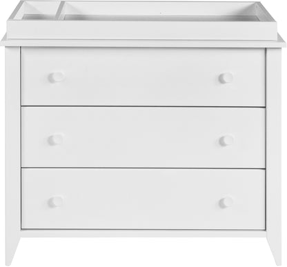 Babyletto Sprout 3-Drawer Changer Dresser w/Removable Changing Tray - White