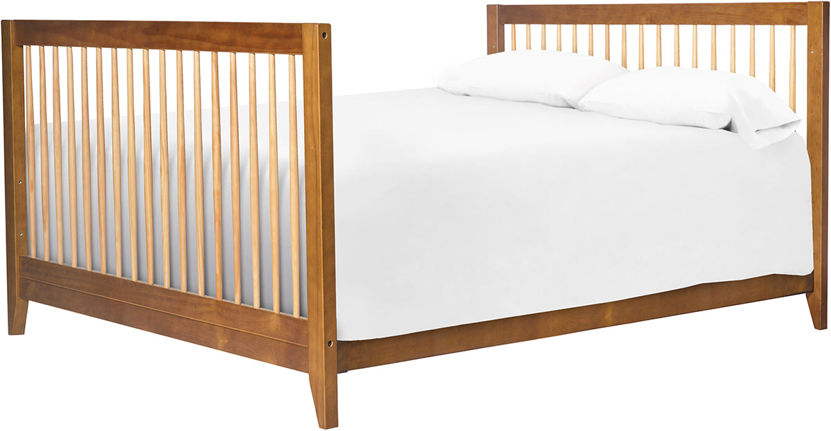 Babyletto Sprout 4-in-1 Convertible Crib w/Toddler Bed Conversion Kit - Chestnut / Natural