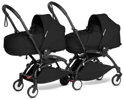 Babyzen YOYO Connect Double Stroller Bassinet / Bassinet Bundle - Black / Black