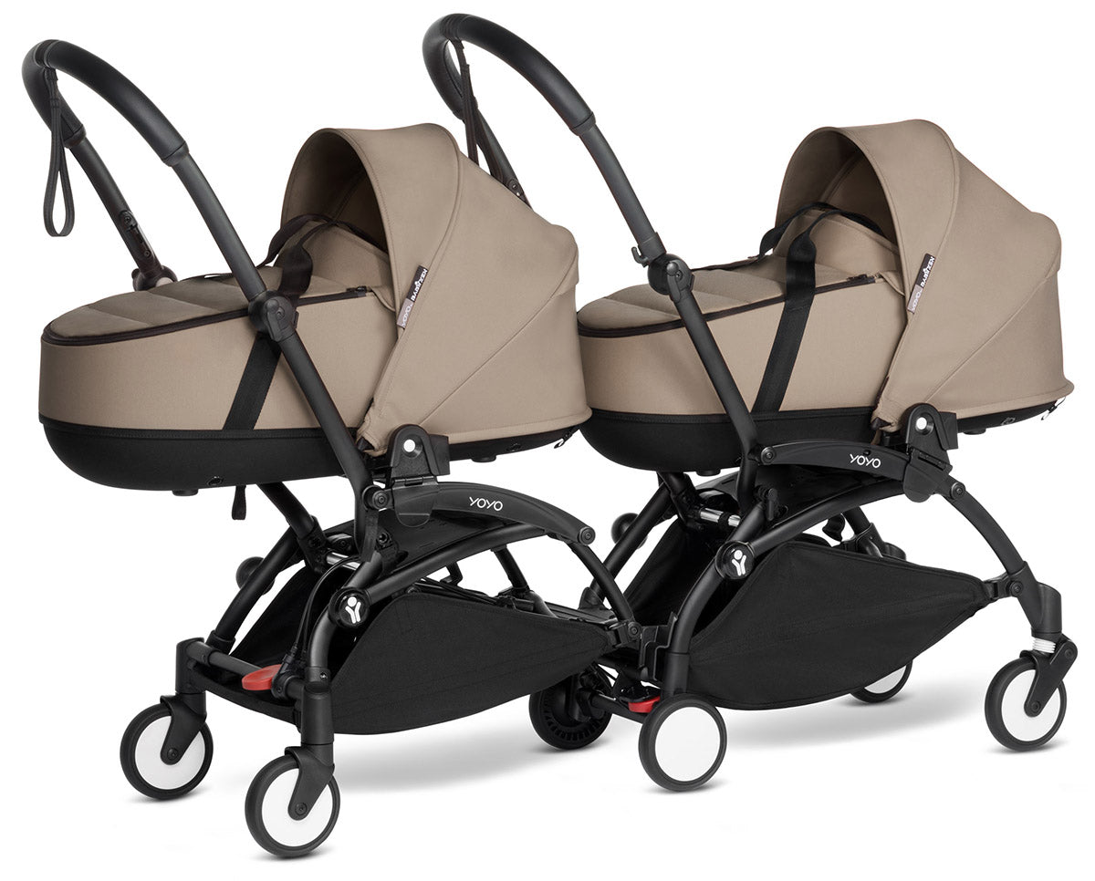 Babyzen YOYO Connect Double Stroller Bassinet / Bassinet Bundle - Black / Taupe