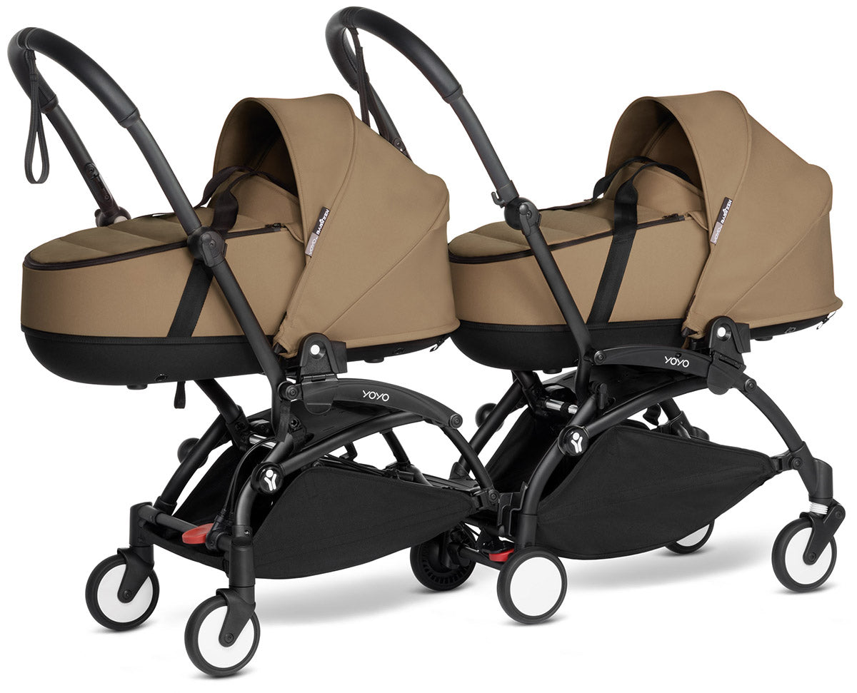 Babyzen YOYO Connect Double Stroller Bassinet / Bassinet Bundle - Black / Toffee