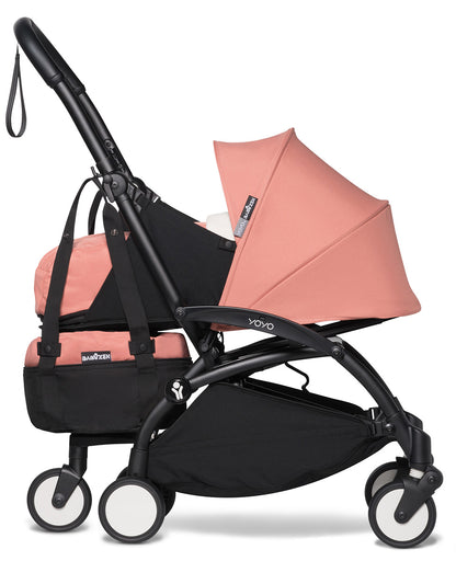 Babyzen YOYO2 Ultra Compact Complete 0+/6+ Stroller & Rolling Bag Bundle - Black/Ginger