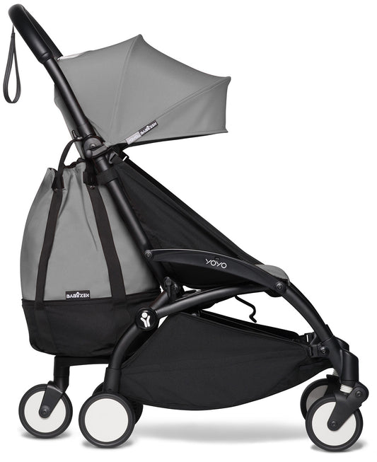 Babyzen YOYO2 Ultra Compact Complete 6+ Stroller & Rolling Bag Bundle - Black/Grey