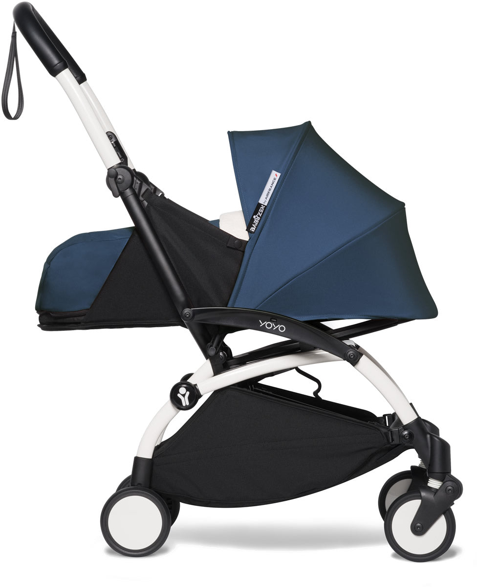 Babyzen YOYO2 Ultra Compact 0+ Stroller - White / Air France Blue