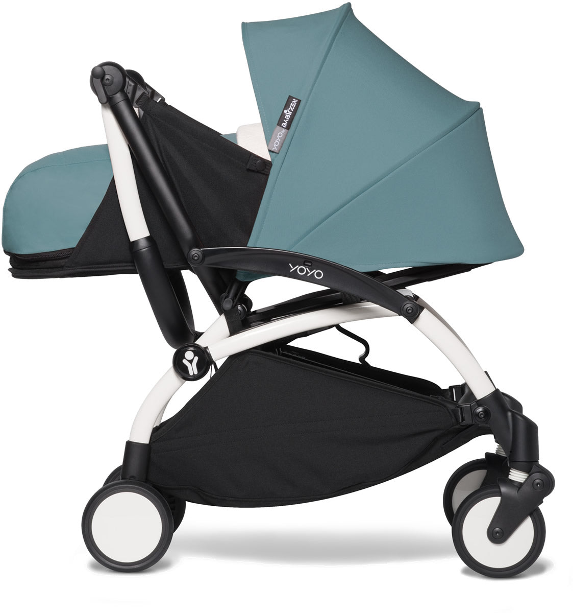 Babyzen YOYO2 Ultra Compact 0+ Stroller - White / Aqua