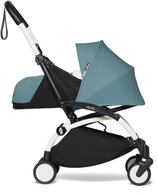 Babyzen YOYO2 Ultra Compact 0+ Stroller - White / Aqua