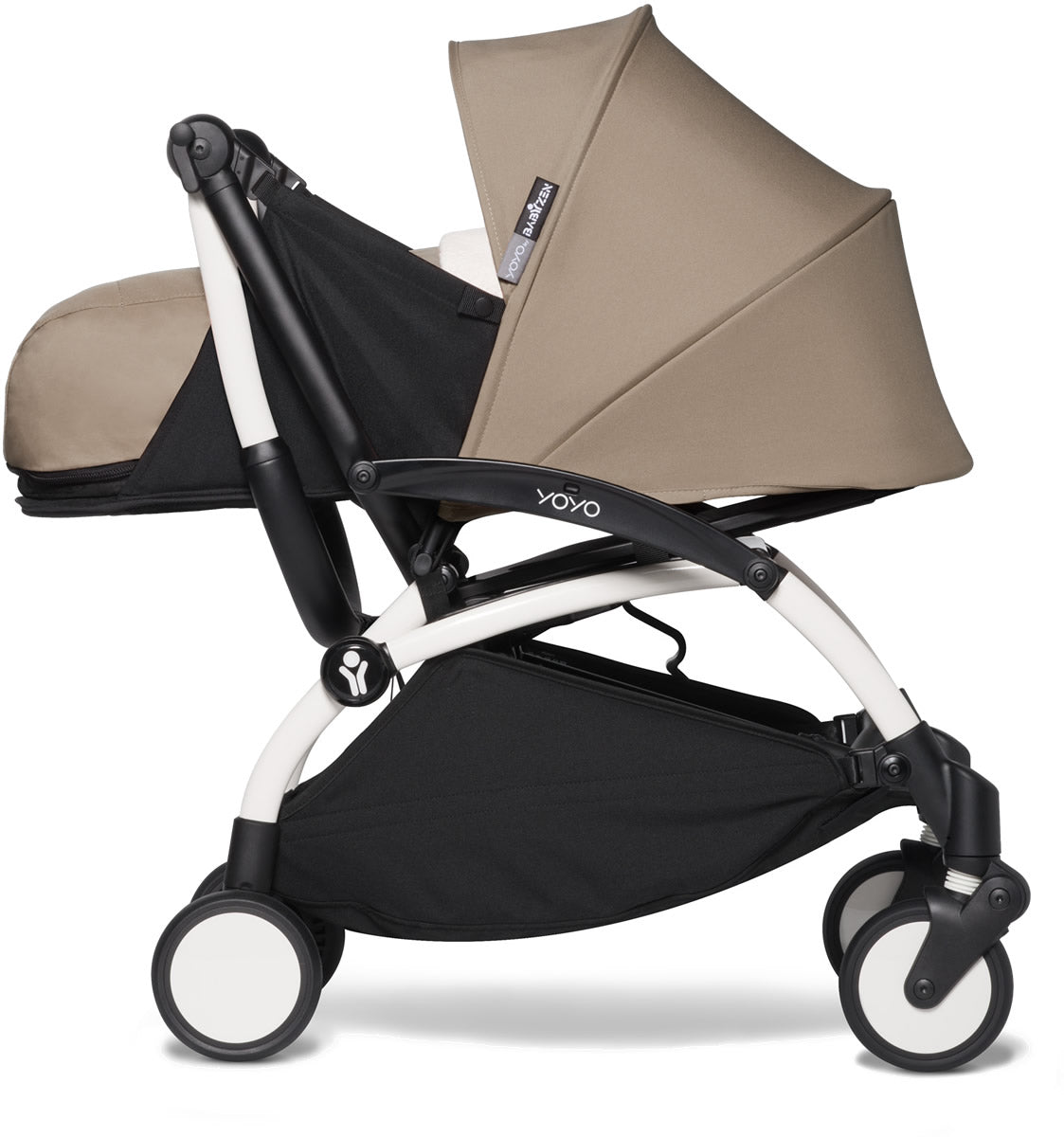 Babyzen YOYO2 Ultra Compact 0+ Stroller - White / Taupe