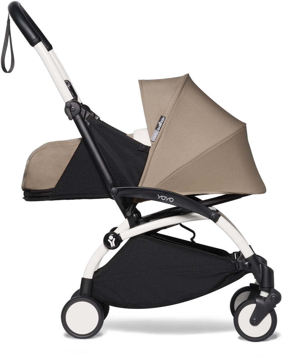 Babyzen YOYO2 Ultra Compact 0+ Stroller - White / Taupe