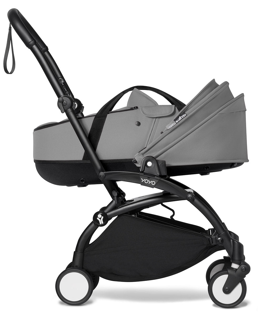 Babyzen YOYO2 Ultra Compact Complete 6+ Stroller with Bassinet - Black/Grey