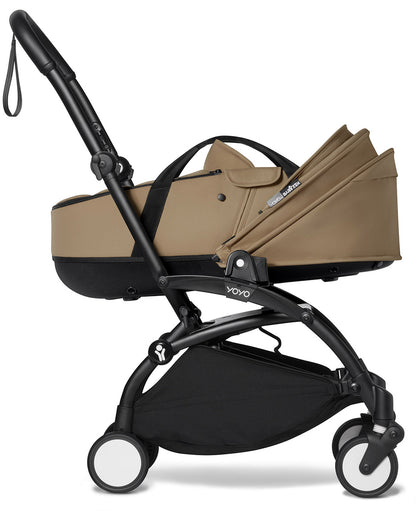 Babyzen YOYO2 Ultra Compact Complete 6+ Stroller with Bassinet - Black/Toffee