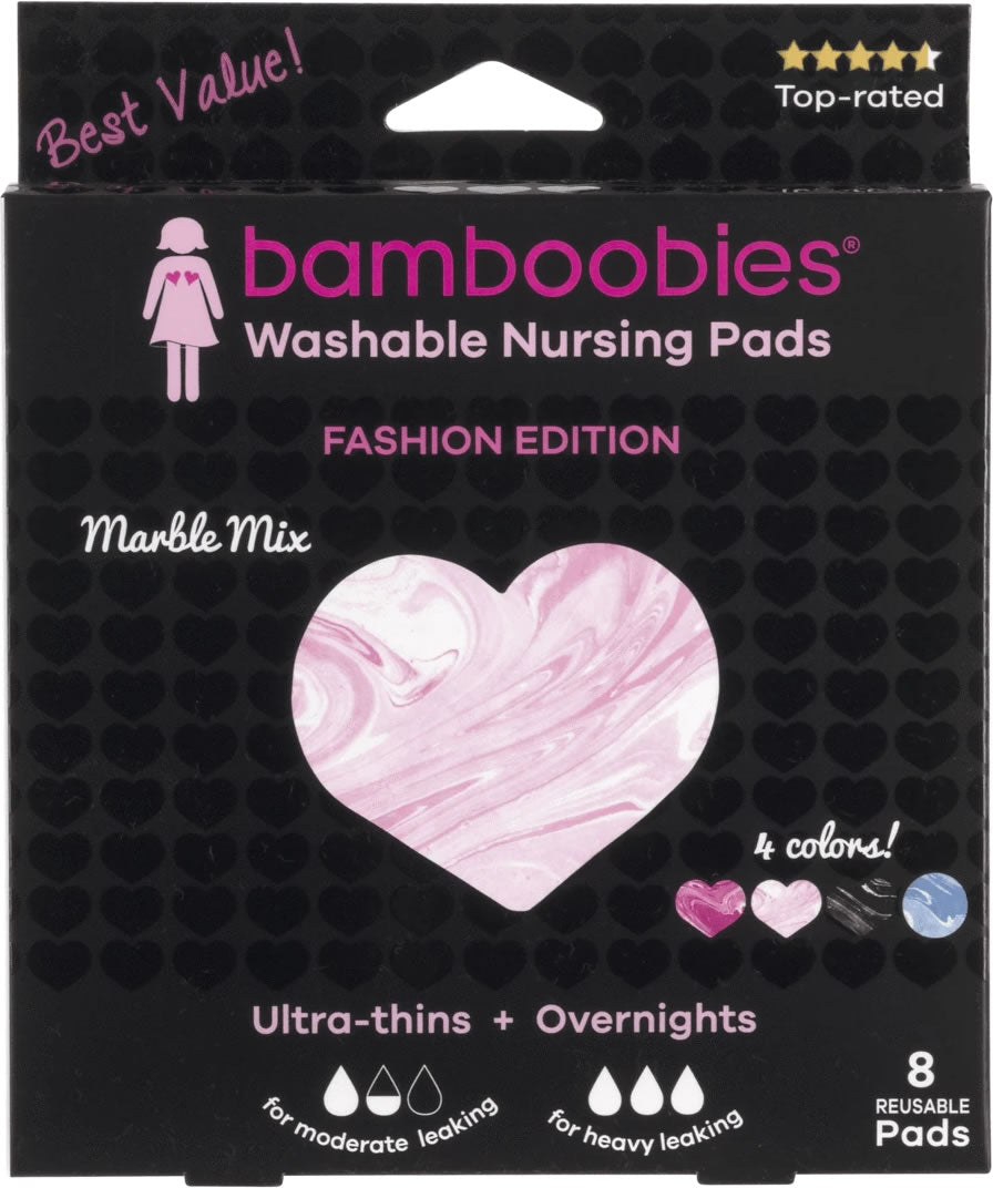 Bamboobies Multi-Pack Nursing Pads - Marble