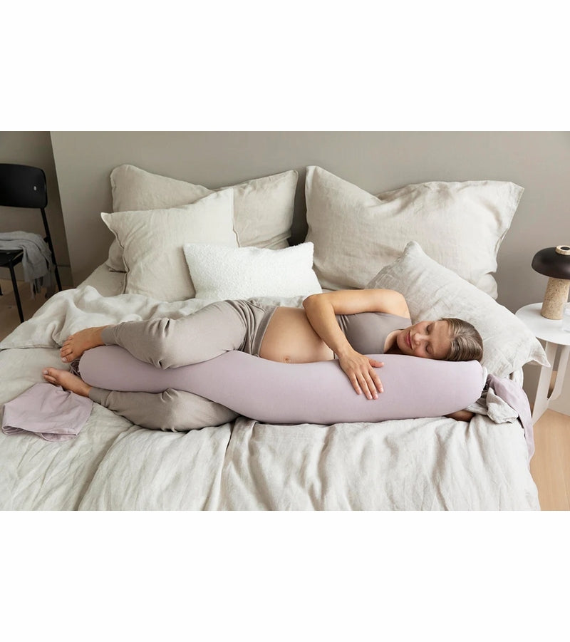 BBHugMe Pregnancy Pillow - Dusty Pink / Vanilla (EPS Microbeads)