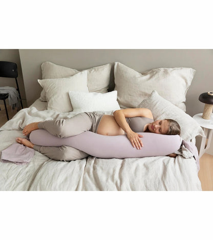 BBHugMe Pregnancy Pillow - Dusty Pink / Vanilla (EPS Microbeads)