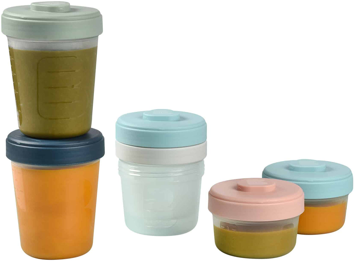 Beaba Baby Food Clip Containers Set of 6 - Medium