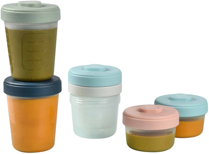 Beaba Baby Food Clip Containers Set of 6 - Medium