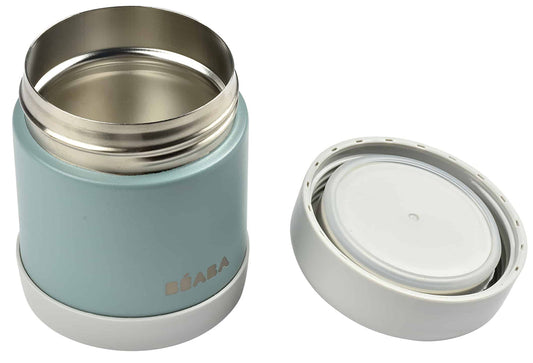 BEABA Stainless Steel Insulated Jar, 10 oz - Eucalyptus