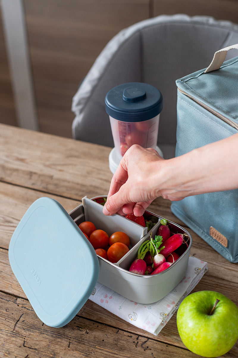 BEABA Stainless Steel Lunch Box - Rain