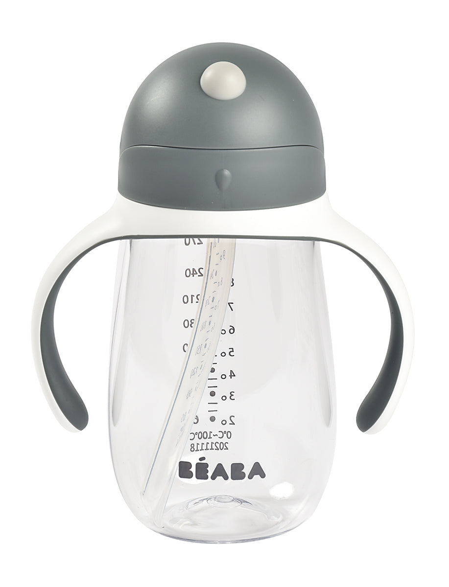 BEABA Straw Sippy Cup - Charcoal