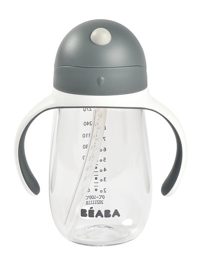 BEABA Straw Sippy Cup - Charcoal