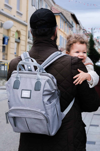 Beaba Wellington Backpack Diaper Bag - Grey