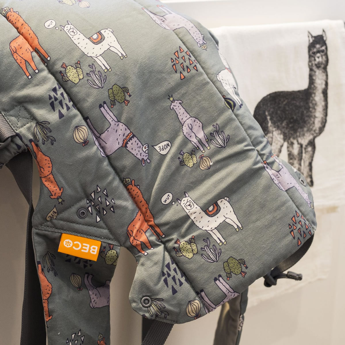 Beco Baby Gemini Baby Carrier - Llama Drama Night