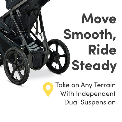 BOB Wayfinder Jogging Stroller - Storm