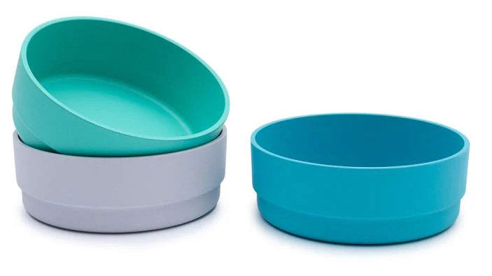 bobo&boo Plant-based 3 Pack Of Bowls (20oz) - Lagoon